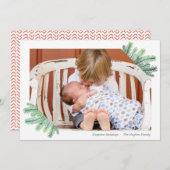 Moderne Girlanden-glücklichste Feiertagskarte (Vorne/Hinten)