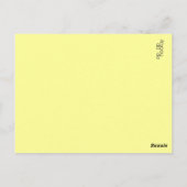 Moderne Girly einzigartige Designer-Blumen-Karte Postkarte (Rückseite)