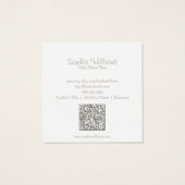 Moderne Girly Glam Glitzer Doppelsteckkarte (Rückseite)