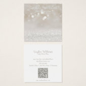 Moderne Girly Glam Glitzer-Netzwerkkarte (Vorne & Hinten)