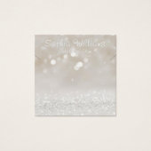 Moderne Girly Glam Glitzer-Netzwerkkarte (Vorderseite)