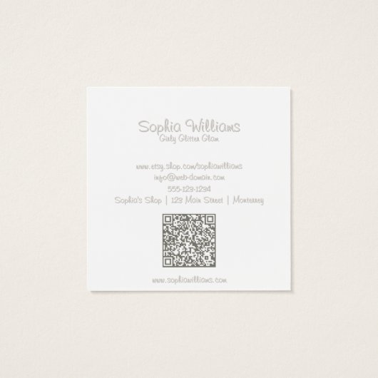 Moderne Girly Glam Stud & Necklace Set Display Car (Rückseite)