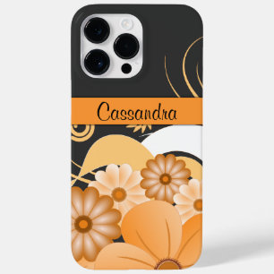 Moderne Girly Ivory Gold Hibiskus Floral Wirbel Case-Mate iPhone Hülle