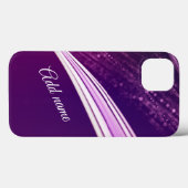 Moderne Girly Lila stilvoll Case-Mate iPhone Hülle (Rückseite (Horizontal))