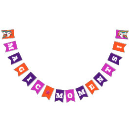 Moderne Girly Magic Colorful Unicorful Birthday Ty Wimpelkette