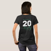 Moderne Girly Mint Green 20 und Trendy T-Shirt (Schwarz voll)