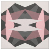 Moderne Girly Pink Black Geometric Art Stoff (Muster)