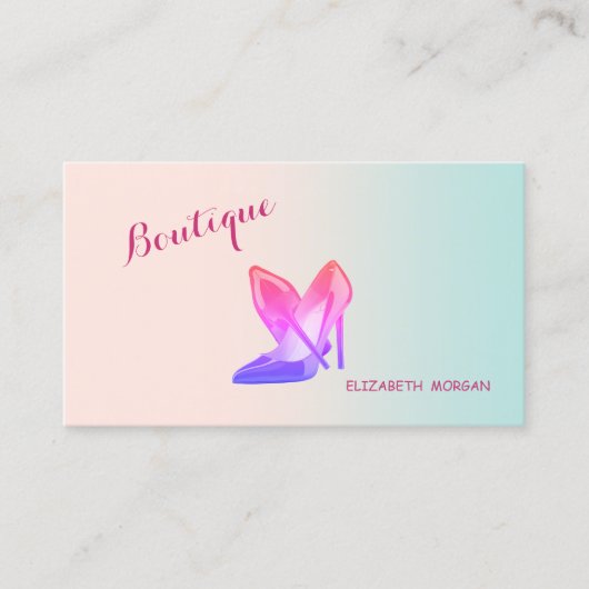 Moderne Girly Professionals ,High Heels Visitenkarte (Vorderseite)