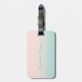 Moderne Girly Tropical, Palme Tree Gepäckanhänger (Rückseite vertikal)