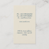 moderne Gitarren-Musikindustriekarte Visitenkarte (Rückseite)