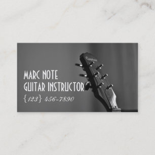 Moderne Gitarrenlehrer-Musik Visitenkarte