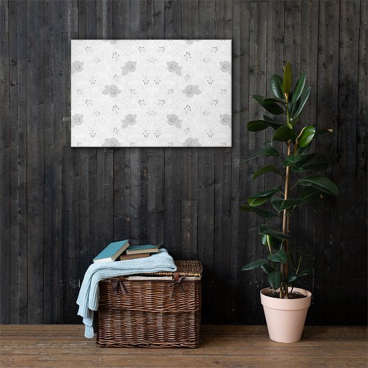 Moderne Gittermauer | Abstrakte Minimale Leinwand