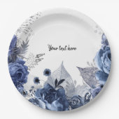 Moderne Glam Chic Blume für jeden Anlaß Pappteller (Vorderseite)