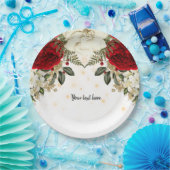 Moderne Glam Chic Blume für jeden Anlaß Pappteller (Party)