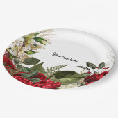 Moderne Glam Chic Blume für jeden Anlaß Pappteller (Schrägansicht)