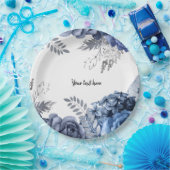 Moderne Glam Chic Blume für jeden Anlaß Pappteller (Party)