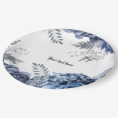 Moderne Glam Chic Blume für jeden Anlaß Pappteller (Schrägansicht)