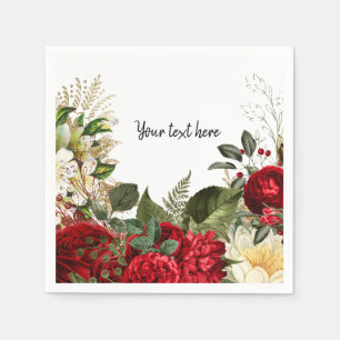 Moderne Glam Chic Blume für jeden Anlaß Serviette