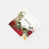 Moderne Glam Chic Blume für jeden Anlaß Serviette (Ecke)