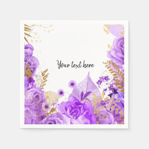 Moderne Glam Chic Blume für jeden Anlaß Serviette