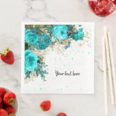 Moderne Glam Chic Blume für jeden Anlaß Serviette (Beispiel)