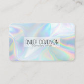 Moderne Glam Holographic Business Cards Visitenkarte (Vorderseite)