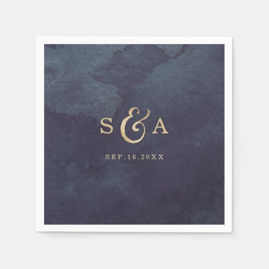 Moderne Glam-Imitate Gold Glitzer Kalligraphie Mon Serviette (Vorderseite)