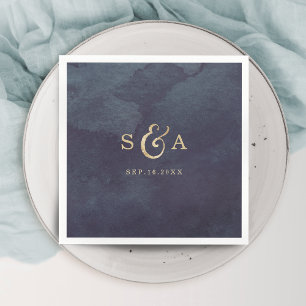 Moderne Glam-Imitate Gold Glitzer Kalligraphie Mon Serviette