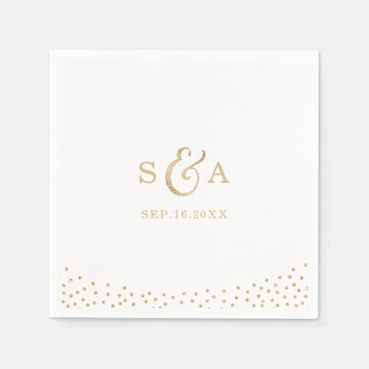 Moderne Glam-Imitate Gold Glitzer Kalligraphie Mon Serviette (Vorderseite)