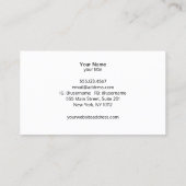 Moderne Glam Imitate Silver Sequin Visitenkarte (Rückseite)