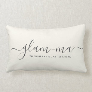 Moderne Glam-ma Chic Script Spaß Minimalistisch Om Lendenkissen