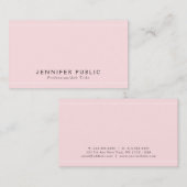 Moderne Glamour Schlicht Premium Silk Finish Luxus Visitenkarte (Vorne/Hinten)