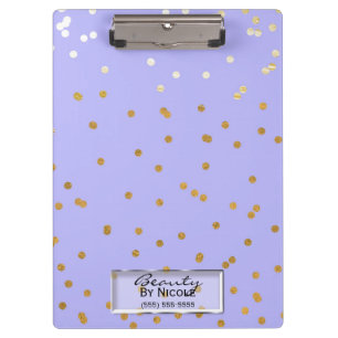 Moderne Glamour Schwarz & Gold Pinselstrich Streif Klemmbrett