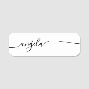 Moderne Glamour-Signaturschrift Namensschild
