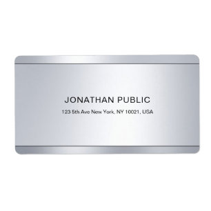 Moderne Glamour Silber Elegant Professionell