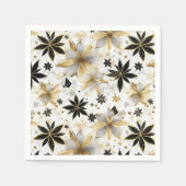 Moderne Glamour-Sterneburst-Blumen Serviette (Vorderseite)