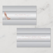 Moderne Glamour Stilvoll Elegant - Heelse Visitenkarte (Vorne/Hinten)