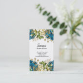 Moderne glamouröse Blume Visitenkarte (Stehend Vorderseite)