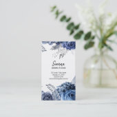 Moderne glamouröse Blume Visitenkarte (Stehend Vorderseite)