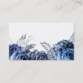 Moderne glamouröse Blume Visitenkarte (Rückseite)