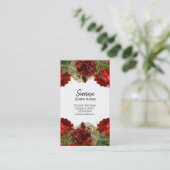 Moderne glamouröse Blume Visitenkarte (Stehend Vorderseite)