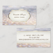 Moderne glamouröse Elegant professionelle Bokeh Visitenkarte (Vorne/Hinten)