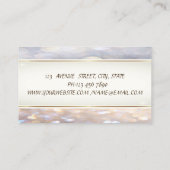 Moderne glamouröse Elegant professionelle Bokeh Visitenkarte (Rückseite)