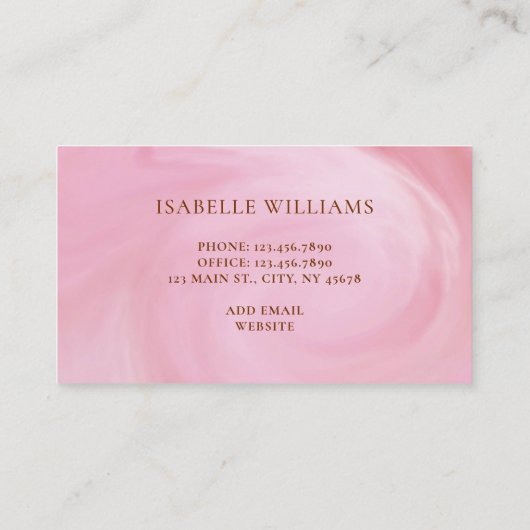 Moderne glamouröse Gold Glitzer Tropfen Pink Diamo Visitenkarte (Rückseite)