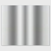 Moderne glamouröse Vorlage Metallic Look Silver Geschenkpapier (Flach)