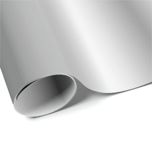 Moderne glamouröse Vorlage Metallic Look Silver Geschenkpapier (Rolleneckpunkt)