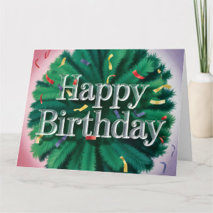 Moderne glänzende Happy-Birthday-Typografie Karte