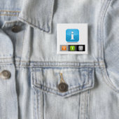 Moderne glänzende Informationssymbole Button (Beispiel)