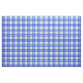 Moderne glänzende Karierte Karo Azure Blue Tones Stoff (Yard (91,4 cm))