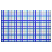 Moderne glänzende Karierte Karo Azure Blue Tones Stoff (Fat Quarter (45,7 x 55,9 cm))